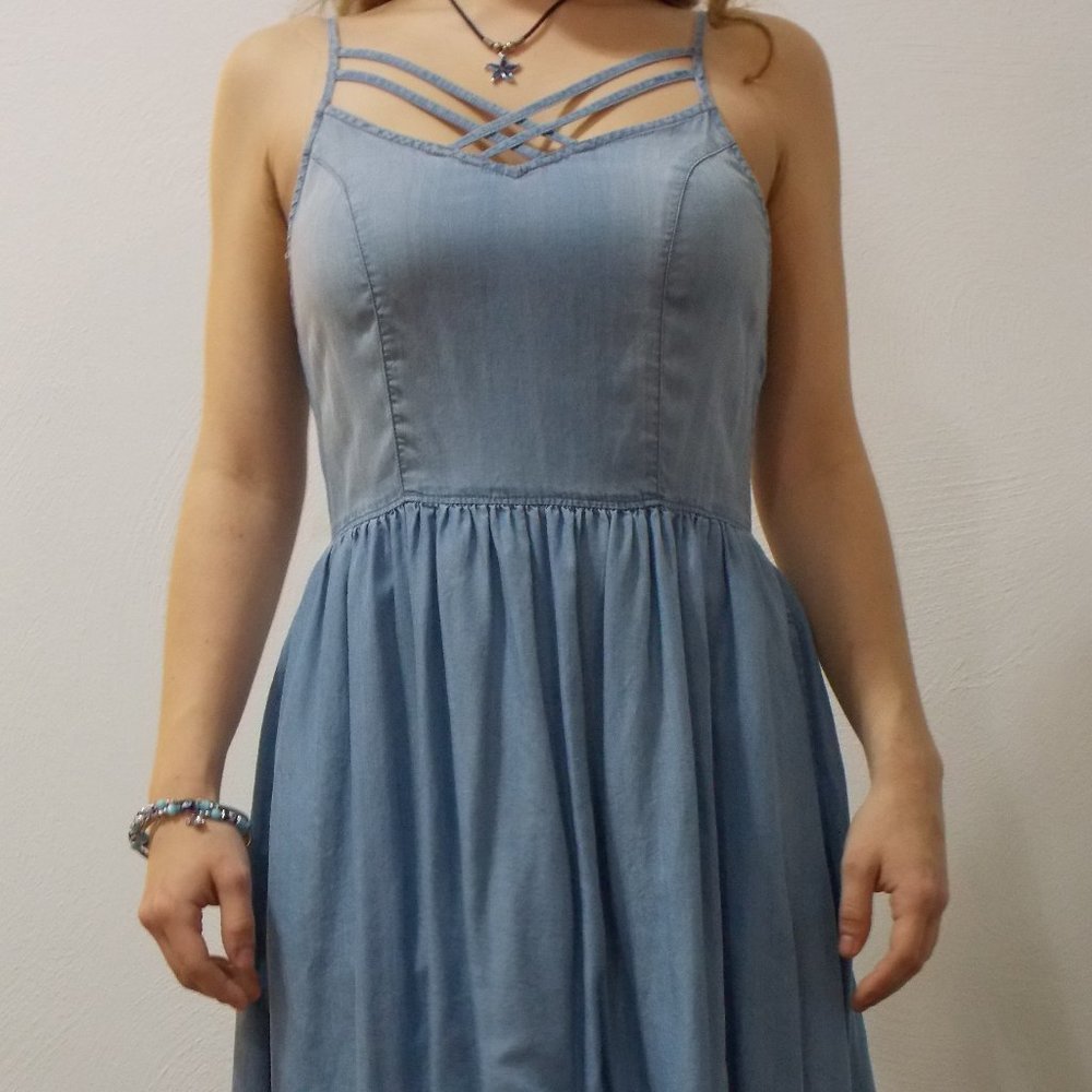 SO Brand Blue Sundress with Pockets